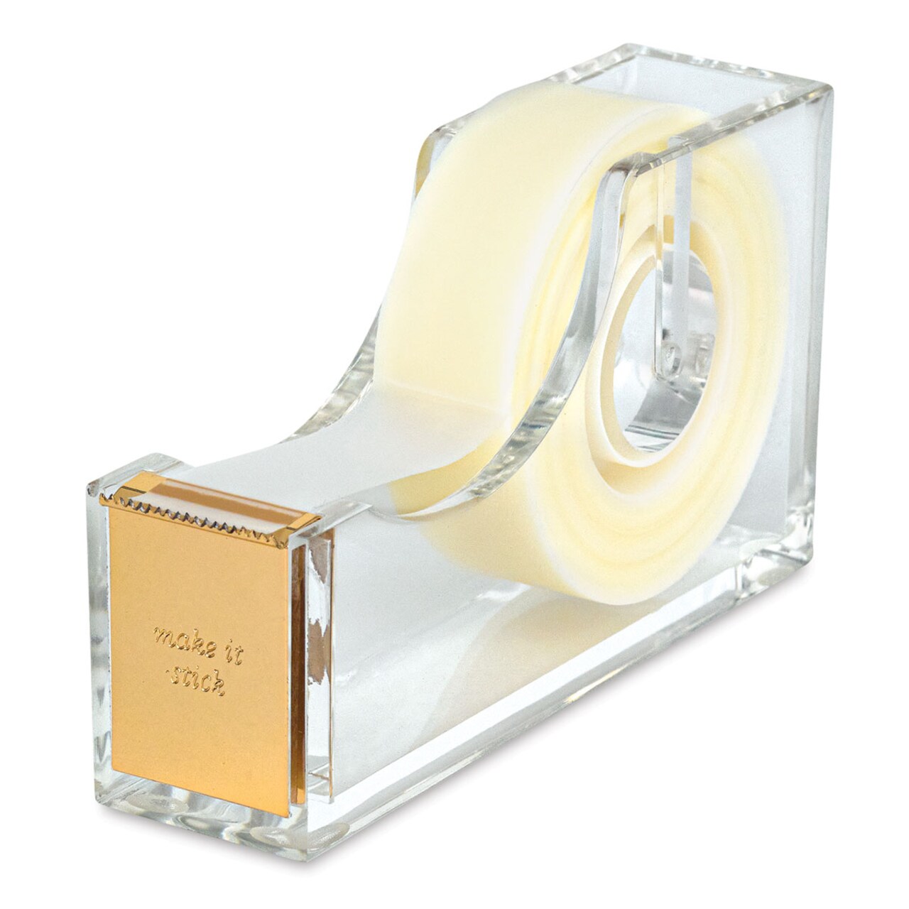 Kate Spade New York Strike Gold Acrylic Desk Accessories - Tape Dispenser